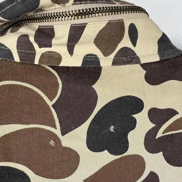 Vintage Duck Bay Camo Hunting Jacket L Korea M65/35 Poly Cotton Duck Print - Picture 3 of 9